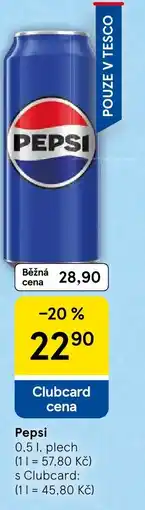 Tesco Pepsi nabídka