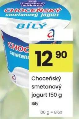 Kubík potraviny Choceňský smetanový jogurt nabídka