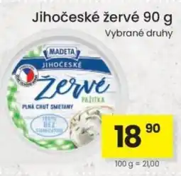 Kubík potraviny Madeta Jihočeské žervé nabídka
