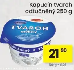 Kubík potraviny Kapucín tvaroh odtučněný nabídka