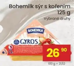 Kubík potraviny Bohemilk sýr s kořením nabídka