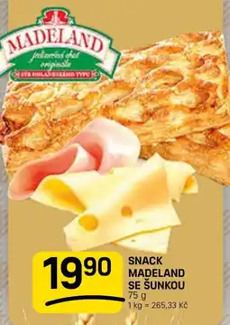 Flop Snack madeland se šunkou nabídka
