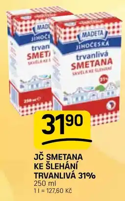 Flop Jč smetana ke šlehání trvanlivá 31% nabídka
