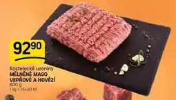 Flop Kostelecké uzeniny mělněné maso vepřové a hovězí nabídka