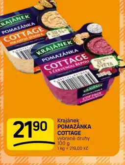 Flop Krajánek pomazánka cottage nabídka