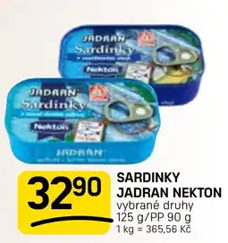 Flop Sardinky jadran nekton nabídka