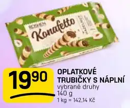 Flop Oplatkové trubičky s náplní nabídka
