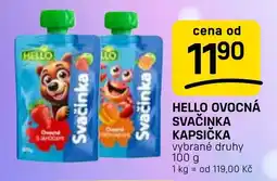 Flop Hello ovocná svačinka kapsička nabídka