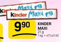 Flop Kinder maxi nabídka