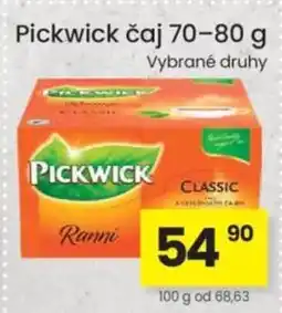 Kubík potraviny Pickwick čaj nabídka
