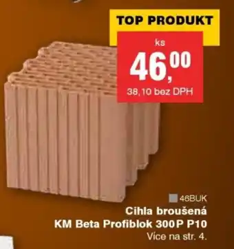 Cihla broušená KM Beta Profiblok 300P P10
