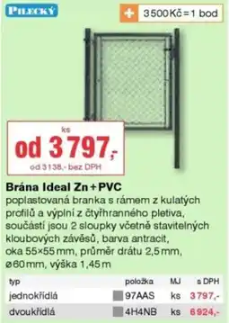 DEK Brána Ideal Zn + PVC nabídka