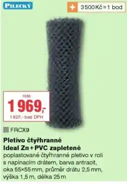 DEK Pletivo čtyřhranné Ideal Zn + PVC zapletené nabídka