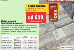 DEK Dlažba betonová BEST BELEZA standard nabídka
