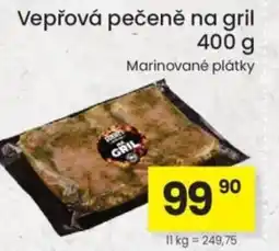 Kubík potraviny Vepřová pečeně na gril nabídka