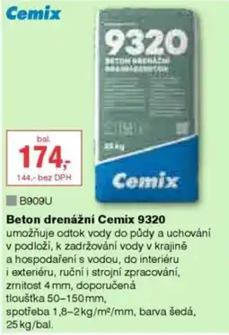 DEK Beton drenážní Cemix 9320 nabídka