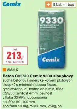 DEK Beton C25/30 Cemix 9330 sloupkový nabídka