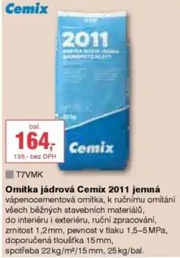 DEK Omítka jádrová Cemix 2011 jemná nabídka