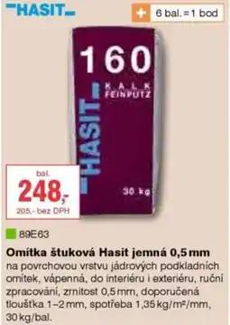 DEK Omítka štuková Hasit jemná 0,5 mm nabídka