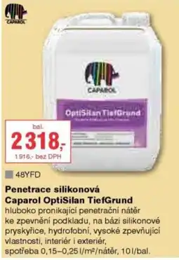 DEK Penetrace silikonová Caparol OptiSilan Tiefgrund nabídka