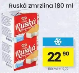Kubík potraviny Ruská zmrzlina nabídka