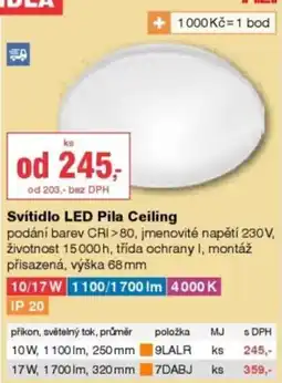 DEK Svítidlo LED Pila Ceiling nabídka