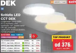 DEK Svítidlo LED CCT DEK nabídka