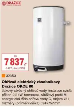 DEK Ohřívač elektrický zásobníkový Dražice OKCE 80 nabídka