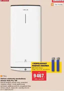 DEK Ohřívač elektrický zásobníkový Ariston Velis Pro 100 nabídka