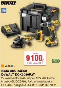 DEK Sada AKU nářadí DeWALT DCK2080P2T nabídka