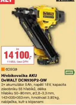 DEK Hřebíkovačka AKU DeWALT DCN930P2-QW nabídka