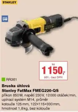 DEK Bruska úhlová Stanley FatMax FMEG220-QS nabídka