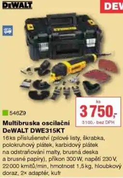 DEK Multibruska oscilační DeWALT DWE315KT nabídka