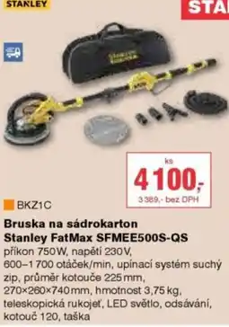 DEK Bruska na sádrokarton Stanley FatMax SFMEE500S-QS nabídka
