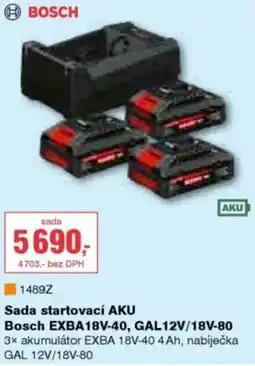 DEK Sada startovací AKU Bosch EXBA18V-40, GAL12V/18V-80 nabídka
