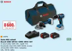 DEK Sada AKU nářadí Bosch GSB 18V-65+ GWS 18V-8 18V nabídka