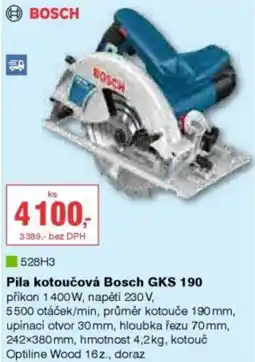 DEK Pila kotoučová Bosch GKS 190 nabídka