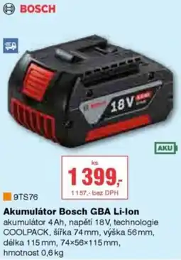 DEK Akumulátor Bosch GBA Li-Ion nabídka