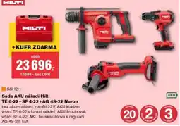 DEK Sada AKU nářadí Hilti TE 6-22+SF 4-22+AG 4S-22 Nuron nabídka