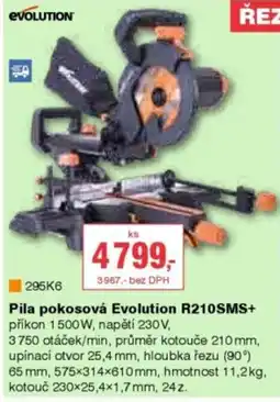 DEK Pila pokosová Evolution R210SMS+ nabídka