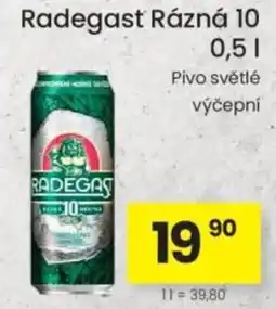 Kubík potraviny Radegast Rázná 10 nabídka