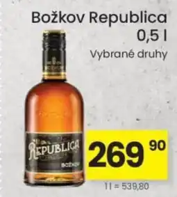 Kubík potraviny Božkov Republica nabídka