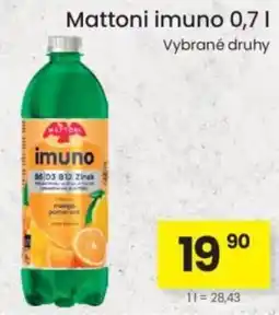 Kubík potraviny Mattoni imuno nabídka