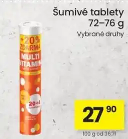 Kubík potraviny Šumivé tablety nabídka