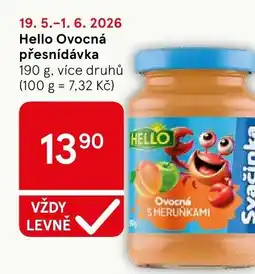 Tesco Hello Ovocná přesnídávka nabídka