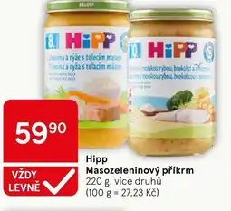 Tesco Hipp Masozeleninový příkrm nabídka