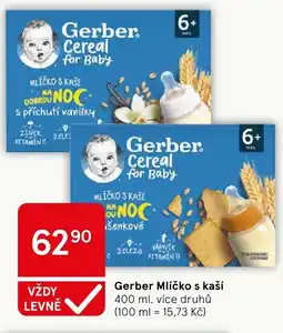Tesco Gerber Mlíčko s kaší nabídka