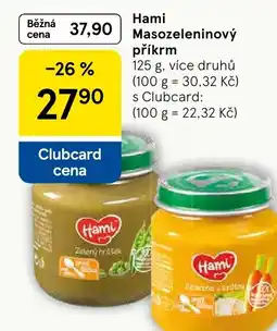 Tesco Hami Masozeleninový příkrm nabídka