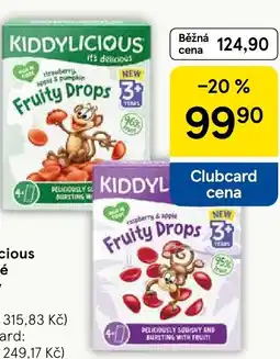 Tesco Kiddylicious Ovocné želé bonbónky nabídka
