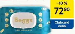 Tesco Beggs Vlhčené splachovatelné ubrousky nabídka